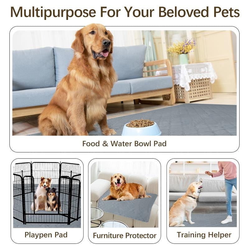 XAKING Washable Pets Pee Pads 2-Pack & Multiple Sizes - Stylish, Non-Slip, Leak-Proof & Ultra-Absorbent Reusable Mats for Crate, Floor & Dog Training. Almohadillas Para Orinar De Mascotas. Tiktokshopblackfriday