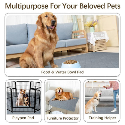 XAKING Washable Pets Pee Pads 2-Pack & Multiple Sizes - Stylish, Non-Slip, Leak-Proof & Ultra-Absorbent Reusable Mats for Crate, Floor & Dog Training. Almohadillas Para Orinar De Mascotas. Tiktokshopblackfriday