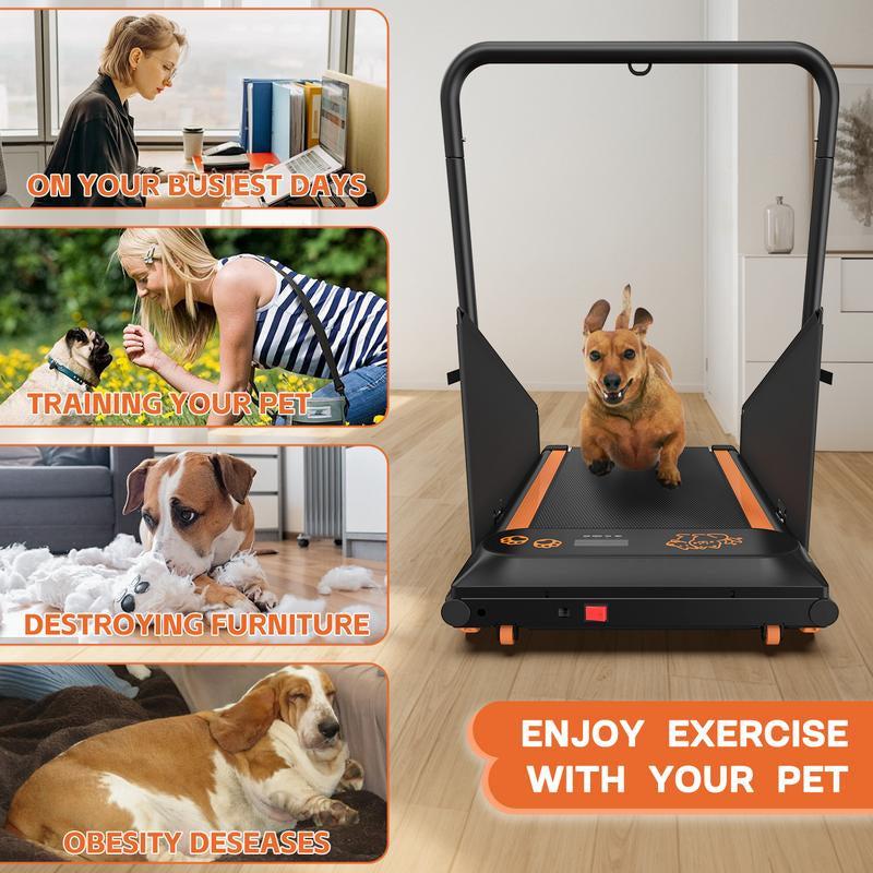【Dog Pet Treadmill】Fyc 2 in 1 Pet Dog Treadmill for Small Dog， Portable Exercise Treadmill Running Machine for Small and Medium Dog Breeds，Led Display,Pet Walking Pad Tools,Dealsforyoudays